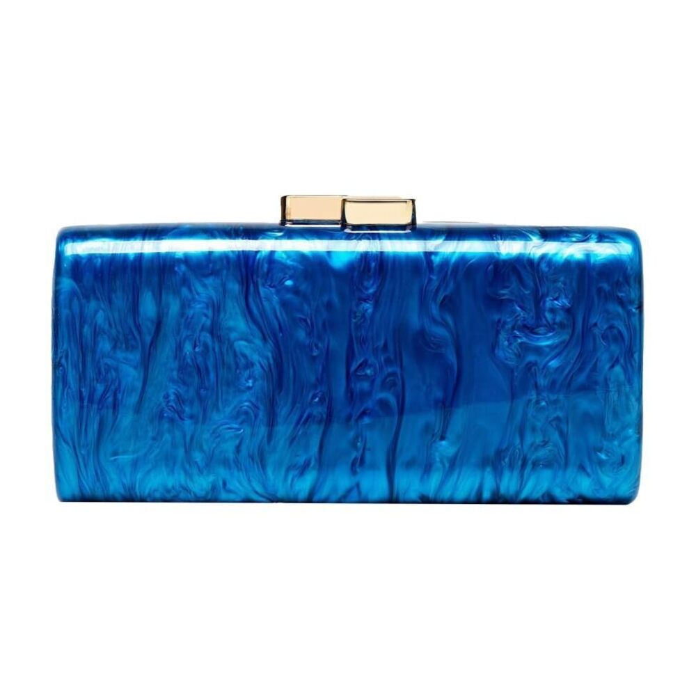 6561 Acrylic Clutch Purses Metal Buckle Evening Bag Acrylic Purse Chain